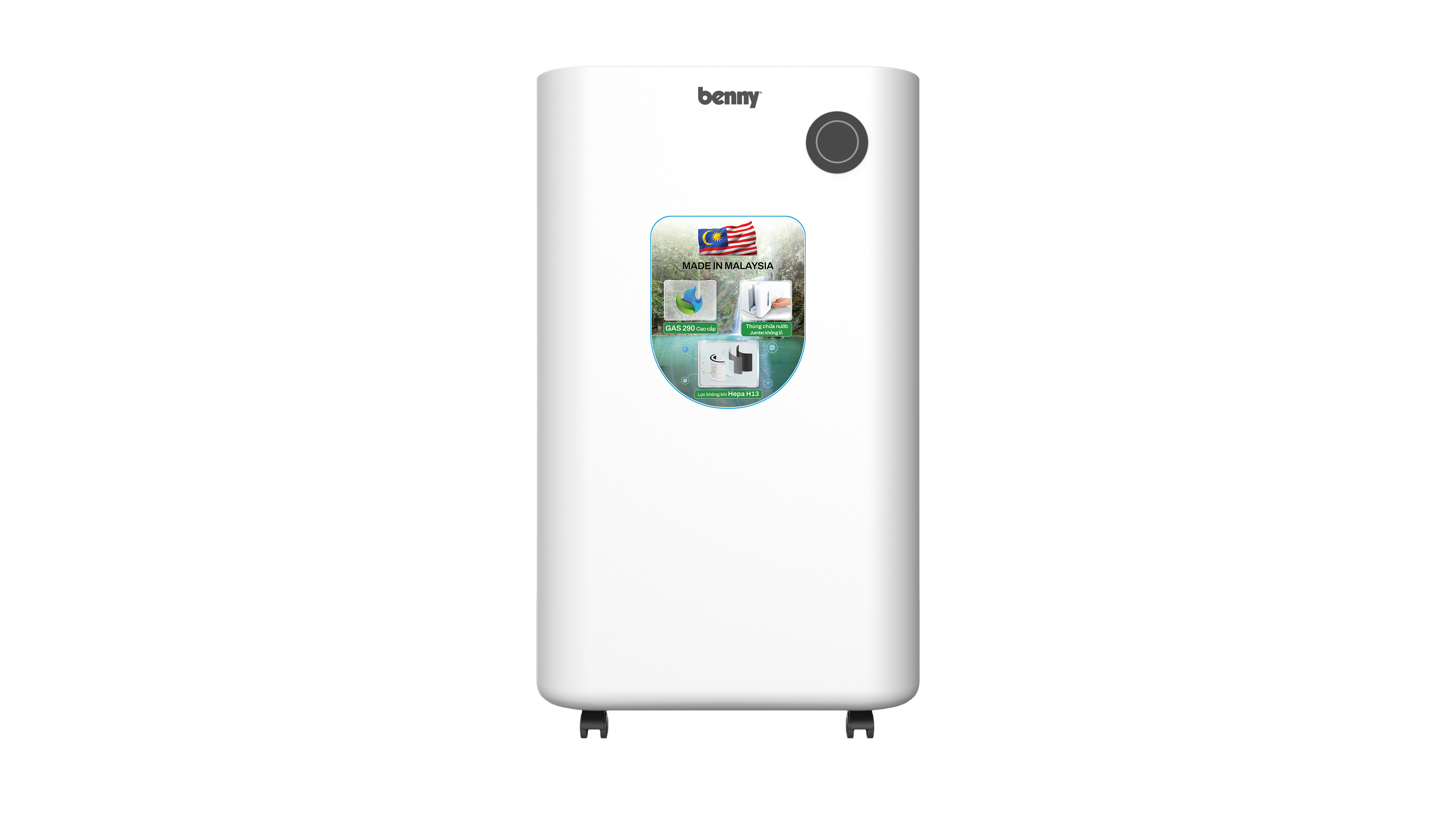 Máy hút ẩm kèm lọc không khí BDH-201BLACK